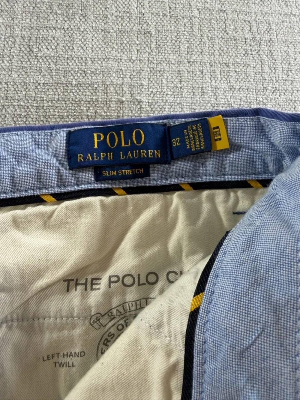 POLO RALPH LAUREN Shorts Mens 32 Stretch Classic Fit Chino Pony Blue Preppy Golf